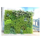 contesto verde artificiale della parete di 100cm ignifugo