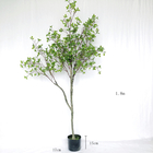 piante artificiali dei bonsai di 150cm, foglie verdi reali dell'interno di tocco delle piante in vaso false